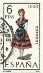 Stamps Spain -  TRAJES TÍPICOS ESPAÑOLES. GRUPO III. Nº 30. LUGO. EDIFIL 1903