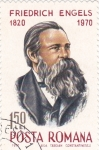Stamps Romania -  Friedrich Engels- filósofo