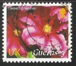 Stamps United Kingdom -  Guernsey Clematis Liberation