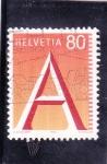 Stamps Switzerland -  letra A