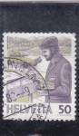 Stamps Switzerland -  cartero