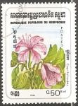 Sellos de Asia - Camboya -  caprifoliáceas (madreselvas)