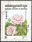 Sellos de Asia - Camboya -  Rosas