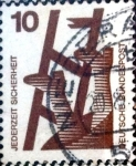 Stamps Germany -  Intercambio 0,20 usd 10 pf. 1971