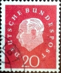 Stamps Germany -  Intercambio 0,20 usd 20 pf. 1959