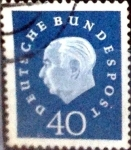 Stamps Germany -  Intercambio 0,90 usd 40 pf. 1959