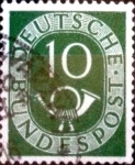 Sellos de Europa - Alemania -  Intercambio 0,20 usd 10 pf. 1951