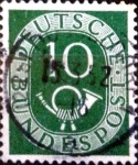 Stamps Germany -  Intercambio 0,20 usd 10 pf. 1951