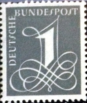 Sellos de Europa - Alemania -  Intercambio 0,20 usd 1 pf. 1955