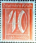 Stamps Germany -  Intercambio 0,20 usd 40 pf.  1921