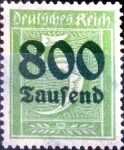 Stamps Germany -  Intercambio jxi 0,20 usd 800000 m. s. 5 pf.  1923
