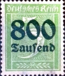 Stamps Germany -  Intercambio 0,20 usd 800000 m. s. 5 pf.  1923
