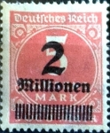 Sellos de Europa - Alemania -  Intercambio 0,20 usd 2000000m.s.5000 m. 1923