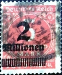 Stamps Germany -  Intercambio 1,25 usd 2000000m.s.5000 m. 1923