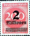Stamps Germany -  Intercambio 0.20 usd 2000000m.s.200 m. 1923