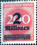 Stamps Germany -  Intercambio 0.20 usd 2000000m.s.200 m. 1923