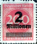 Stamps : Europe : Germany :  Intercambio 0.20 usd 2000000m.s.200 m. 1923