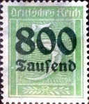 Stamps Germany -  Intercambio 0.20 usd 800000m.s.5pf. 1923