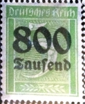 Stamps Germany -  Intercambio ma3s 0.20 usd 800000m.s.5pf. 1923