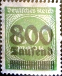 Stamps Germany -  Intercambio 0.20 usd 800000m.s.400m. 1923