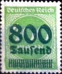 Stamps Germany -  Intercambio ma2s 0.20 usd 800000m.s.1000m. 1923