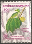 Stamps Dominican Republic -  Plantas medicinales -guanabana