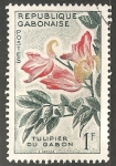 Stamps : Africa : Gabon :   tulipán Gabón