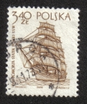 Stamps : Europe : Poland :  Veleros