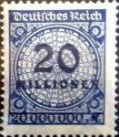 Stamps Germany -  Intercambio ma2s 0.20 usd 20000000 m. 1923