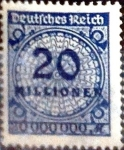 Stamps Germany -  Intercambio 0.20 usd 20000000 m. 1923