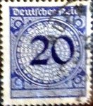 Sellos de Europa - Alemania -  Intercambio 0.35 usd 20 pf. 1923
