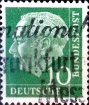 Sellos de Europa - Alemania -  Intercambio 0,20 usd 10 pf. 1954