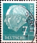 Sellos de Europa - Alemania -  Intercambio 0,20 usd 7 pf. 1954