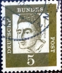 Stamps Germany -  Intercambio 0,20 usd 5 pf. 1961
