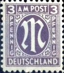 Stamps Germany -  Intercambio 0,20 usd 3 pf. 1945