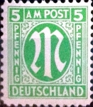 Stamps : Europe : Germany :  Intercambio 0,20 usd 5 pf. 1945