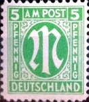 Stamps Germany -  Intercambio 0,20 usd 5 pf. 1945