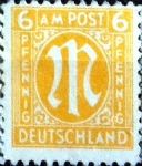 Stamps Germany -  Intercambio 0,20 usd 6 pf. 1945