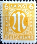Stamps Germany -  Intercambio ma2s 0,20 usd 6 pf. 1945