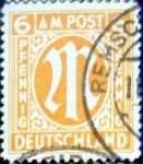 Stamps Germany -  Intercambio jxi 0,60 usd 6 pf. 1945