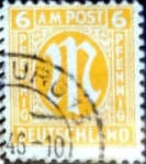 Stamps Germany -  Intercambio 0,35 usd 6 pf. 1945