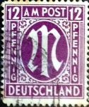 Stamps Germany -  Intercambio 0,60 usd 12 pf. 1945