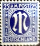 Stamps Germany -  Intercambio 0,20 usd 25 pf. 1945