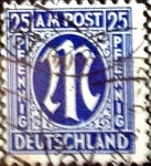 Stamps Germany -  Intercambio 1,50 usd 25 pf. 1945