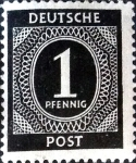 Stamps Germany -  Intercambio 0,20 usd 1 pf. 1946