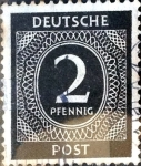 Sellos de Europa - Alemania -  Intercambio ma3s 0,20 usd 2 pf. 1946