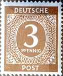 Stamps Germany -  Intercambio jxi 0,20 usd 3 pf. 1946