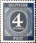 Sellos de Europa - Alemania -  Intercambio jxi 0,20 usd 4 pf. 1946