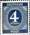 Stamps Germany -  Intercambio nfxb 0,20 usd 4 pf. 1946
