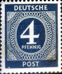 Stamps Germany -  Intercambio ma3s 0,20 usd 4 pf. 1946